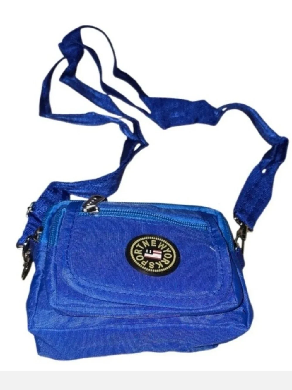Q.B.L.L.C- Mjni Zip Pouch Crossbody Bag (Royal Blue 💙)